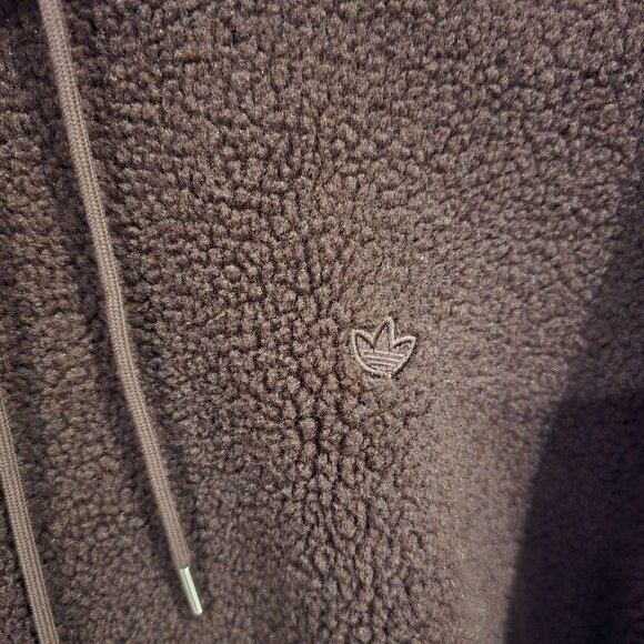 Adidas Women's Premium Essentials Hoodie Shadow Brown Size XS NEW RARE - Picture 3 of 10